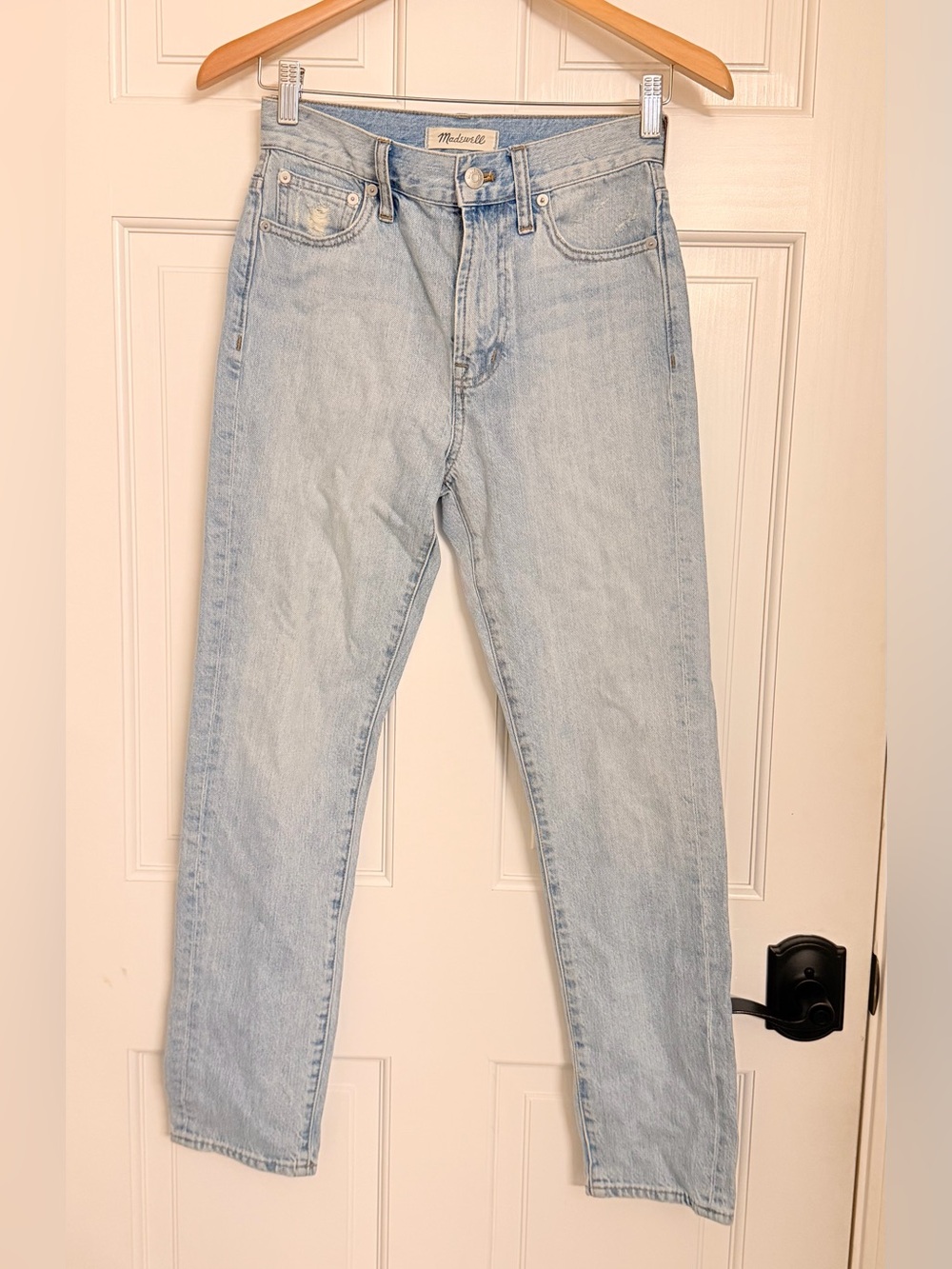 Madewell Light Blue Slim Straight Jeans